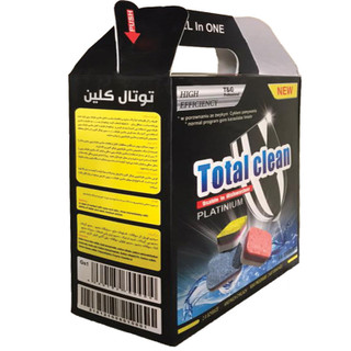 قرص ماشین ظرفشویی توتال کلین مدل a33 بسته 54 عددی
